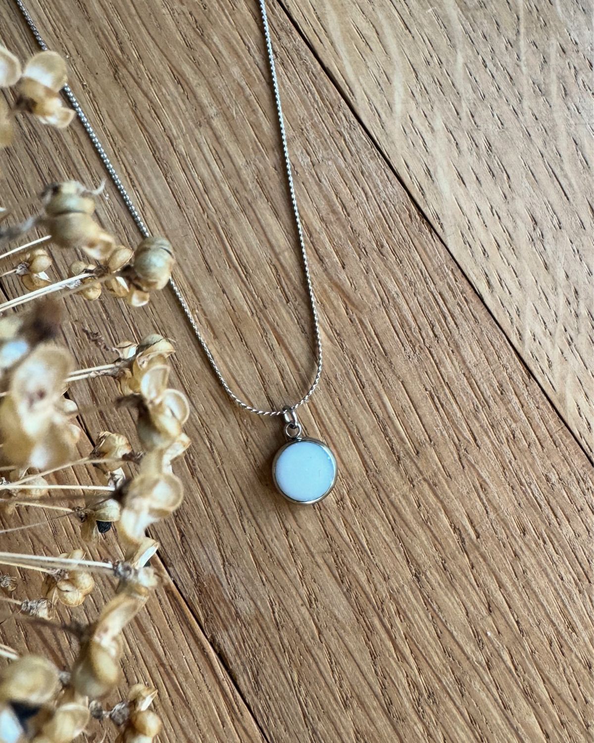 Moedermelk ketting: zilver 10 mm