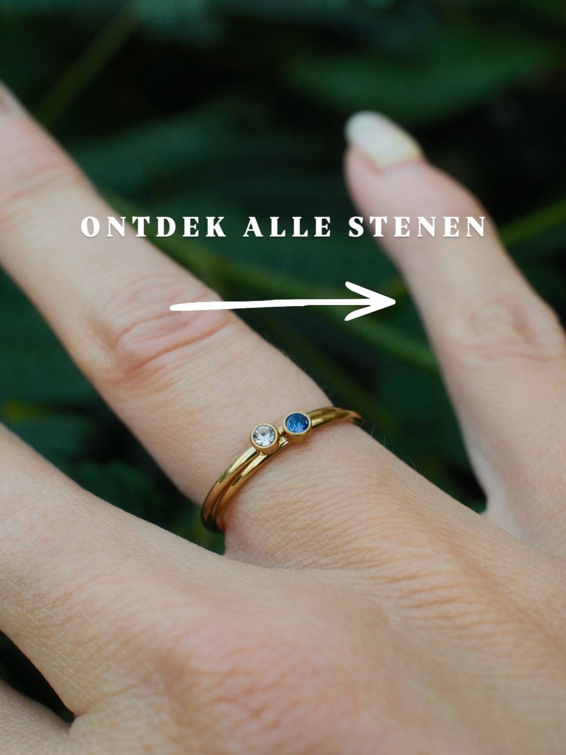Geboortering: edelsteen 3mm