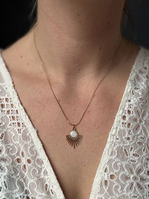 Moedermelk ketting sunrise: goud