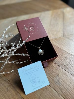 Moedermelk ketting: sunrise goud