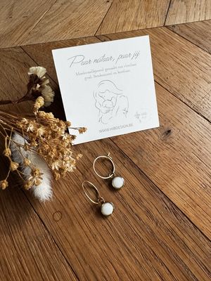 Moedermelk oorbellen: hoops