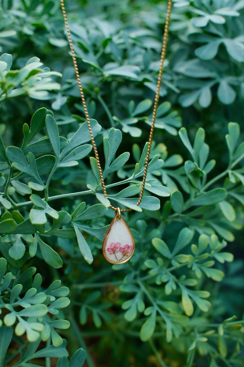 Moedermelk ketting: drop Queen Anne’s Lace