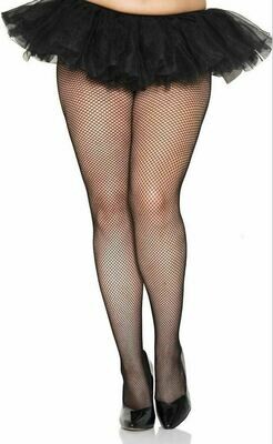 Sexy Ladies Silk Fishnet Black Pantyhose Tights plus size 5X-7X