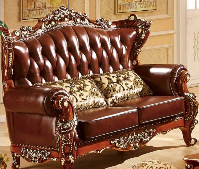 Luxurious leather sofa