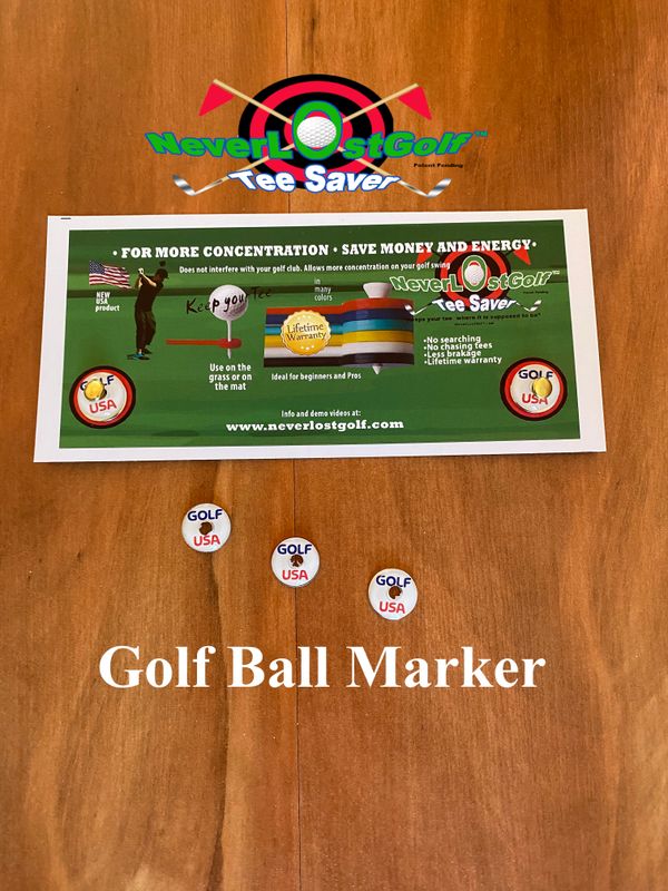NeverLostGolf ™ Golf USA ball marker