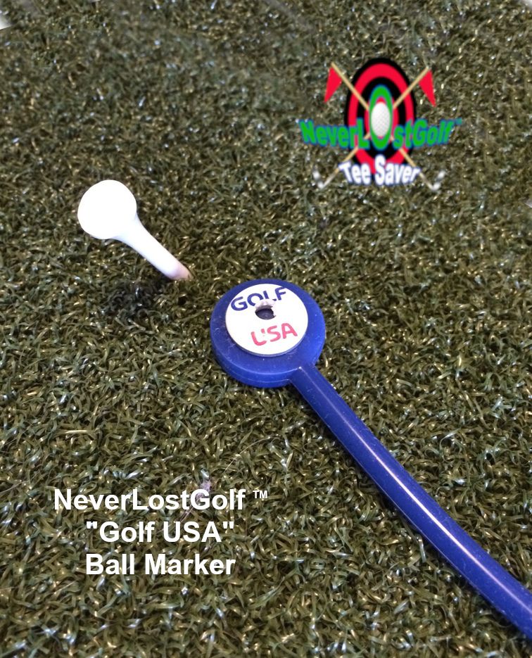NeverLostGolf ™ Golf USA ball marker