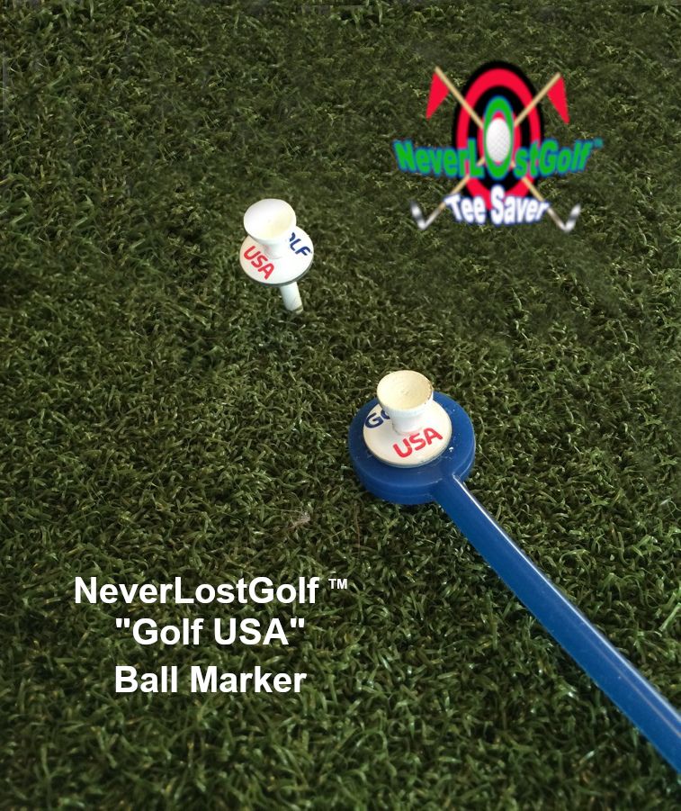 NeverLostGolf ™ Golf USA ball marker