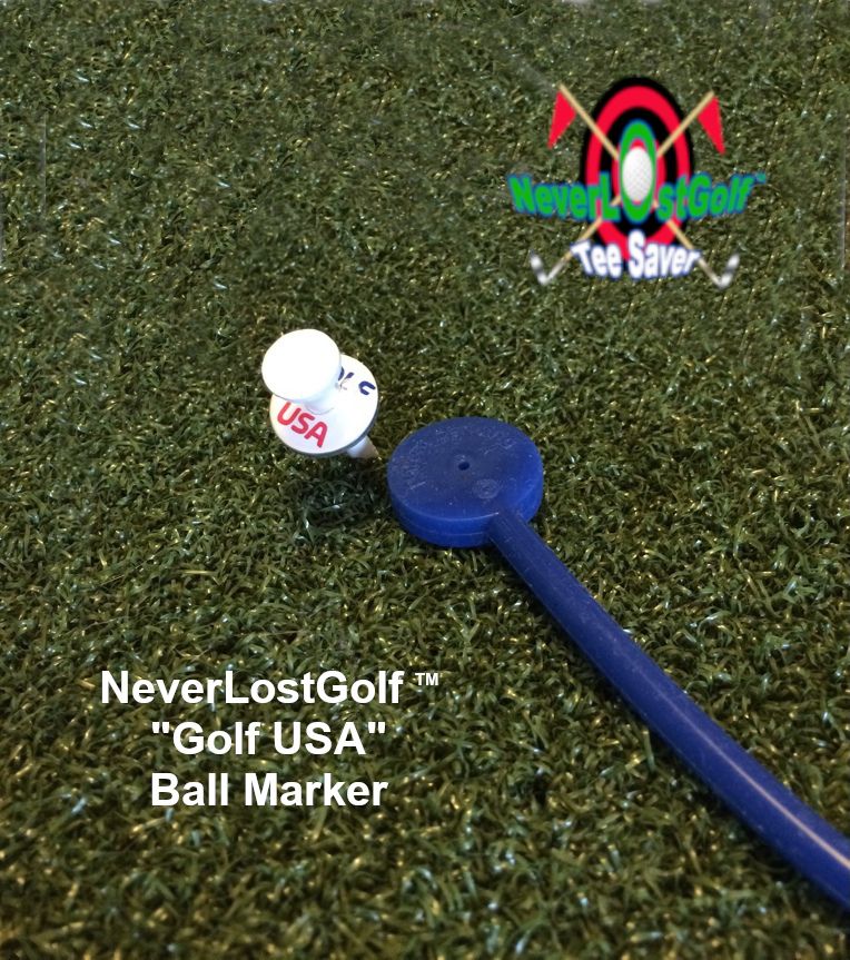 NeverLostGolf ™ Golf USA ball marker
