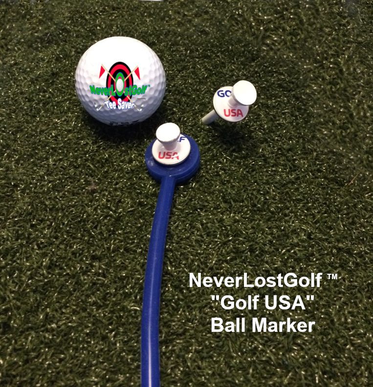 NeverLostGolf ™ Golf USA ball marker