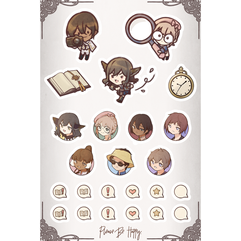 Please Be Happy Kiss Cut Sticker Sheet