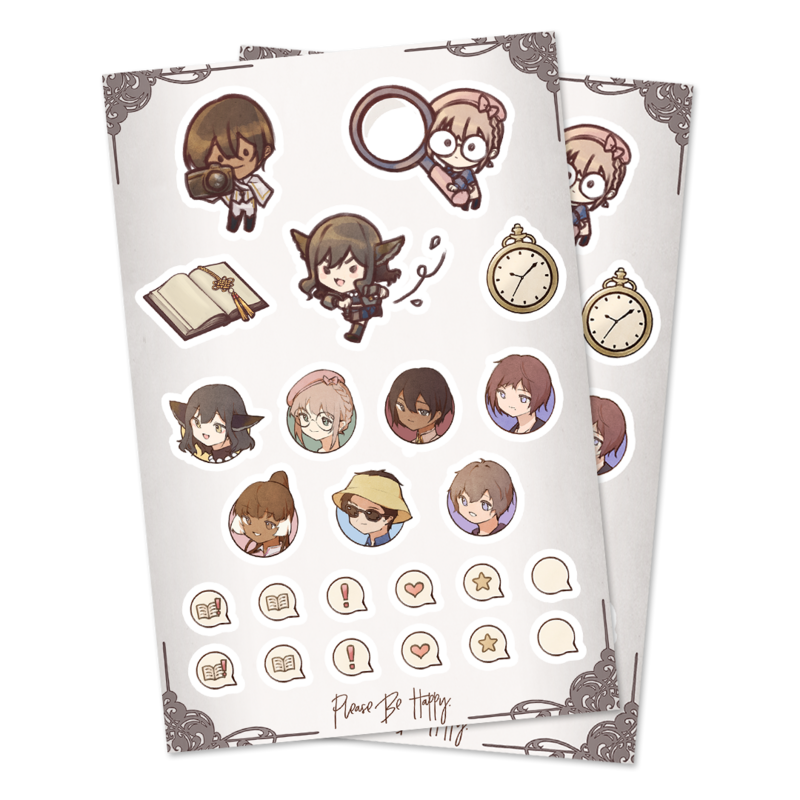 Please Be Happy Kiss Cut Sticker Sheet Please Be Happy Kiss Cut Sticker Sheet