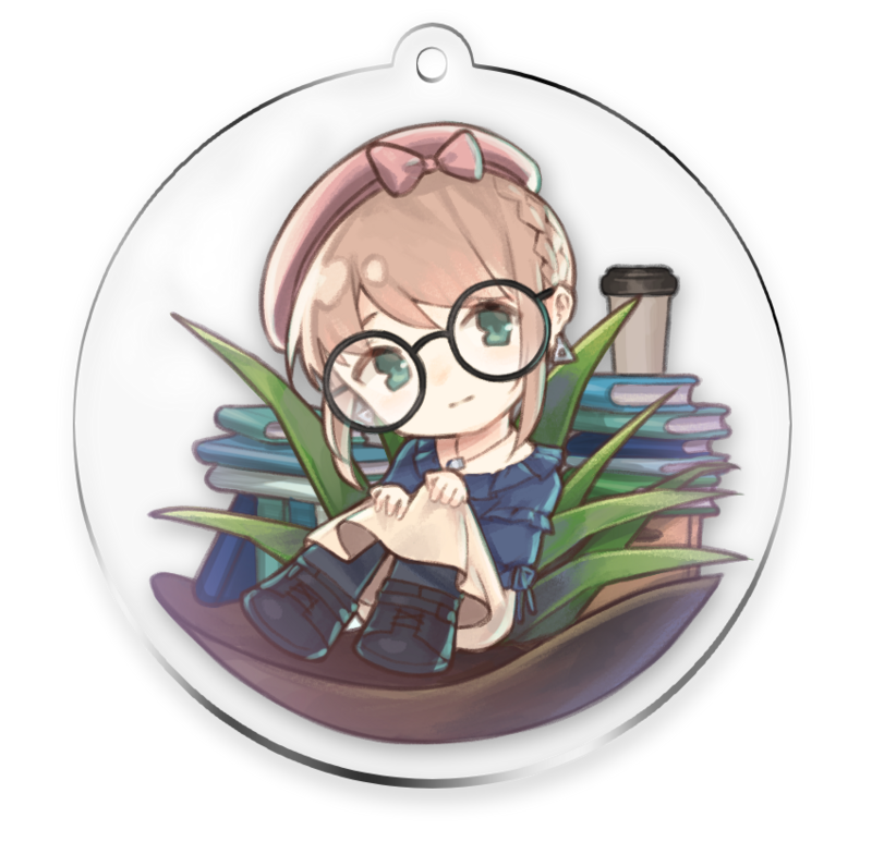 Please Be Happy Keychain - Terrarium Aspen