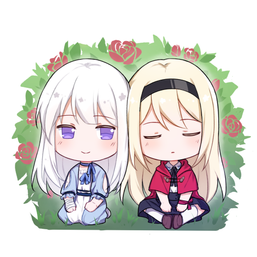 Alice/White Queen Acrylic Keychain