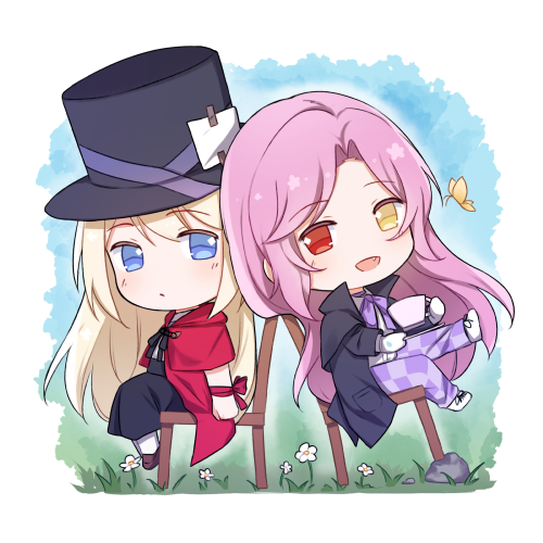Alice/Hatter Acrylic Keychain