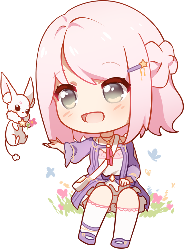 Melanie & Fay Keychain