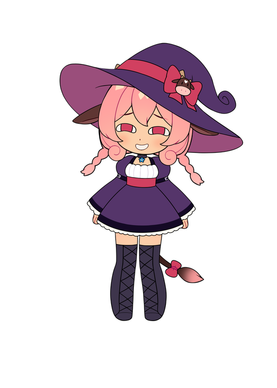 Momoka Acrylic Keychain - Witch Outfit