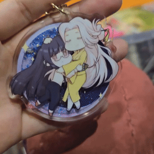 A Tithe in Blood - Honoka x Yasue Glitter Keychain