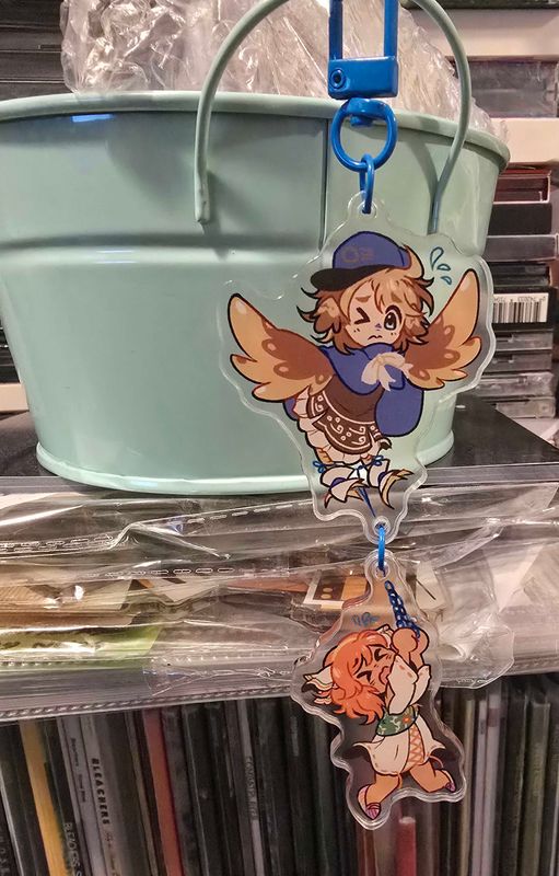 Upwards! Rain Linking Keychain