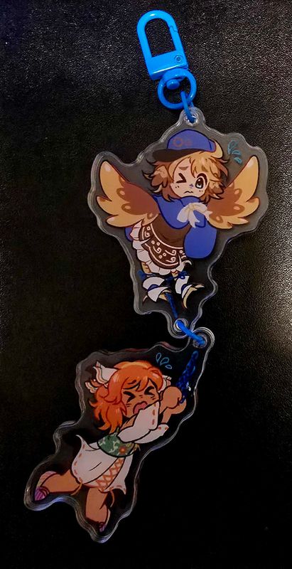 Upwards! Rain Linking Keychain