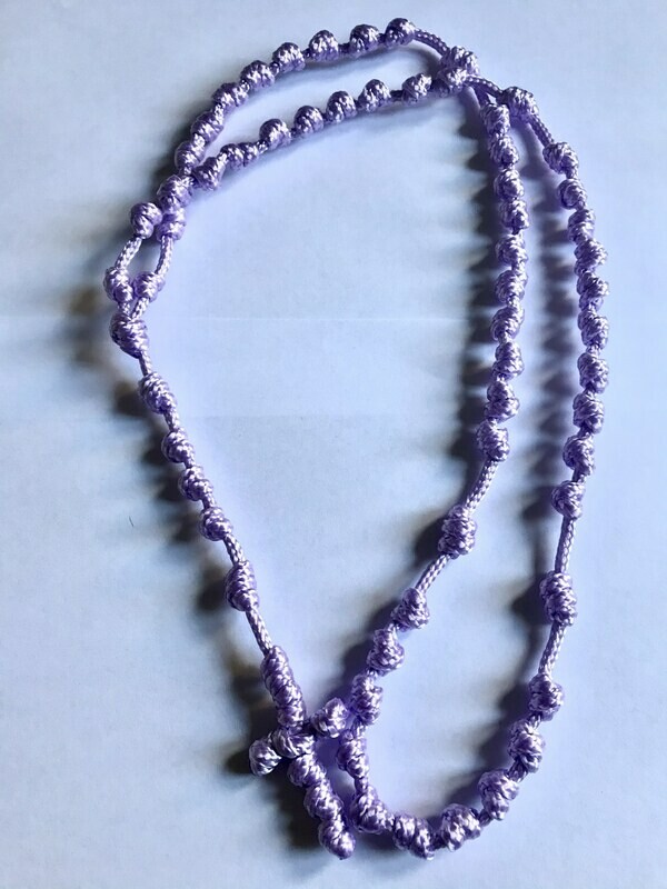 CHILWORTH ROSARY BEADS - mauve/light purple