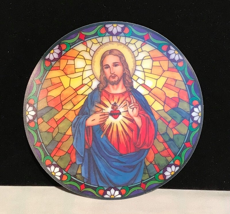 Sun Catcher of The Sacred Heart