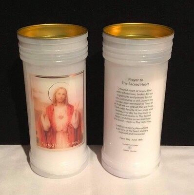 Sacred Heart pillar candle