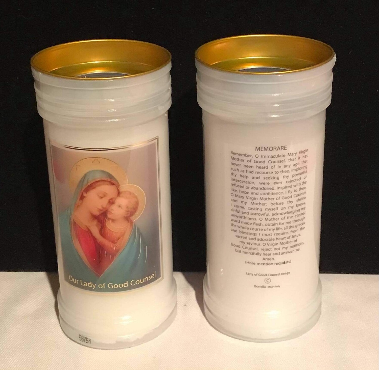 Our Lady of Good Counsel pillar candle