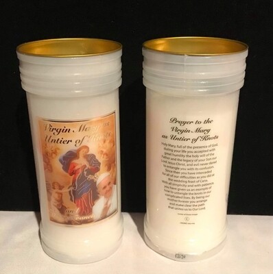 Our Lady Untier of Knots pillar candle