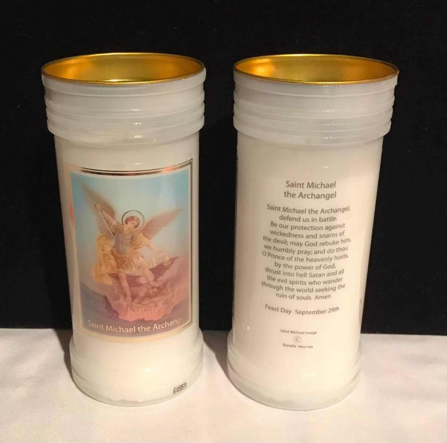 St Michael the Archangel pillar candle
