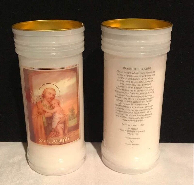 St Joseph pillar candle