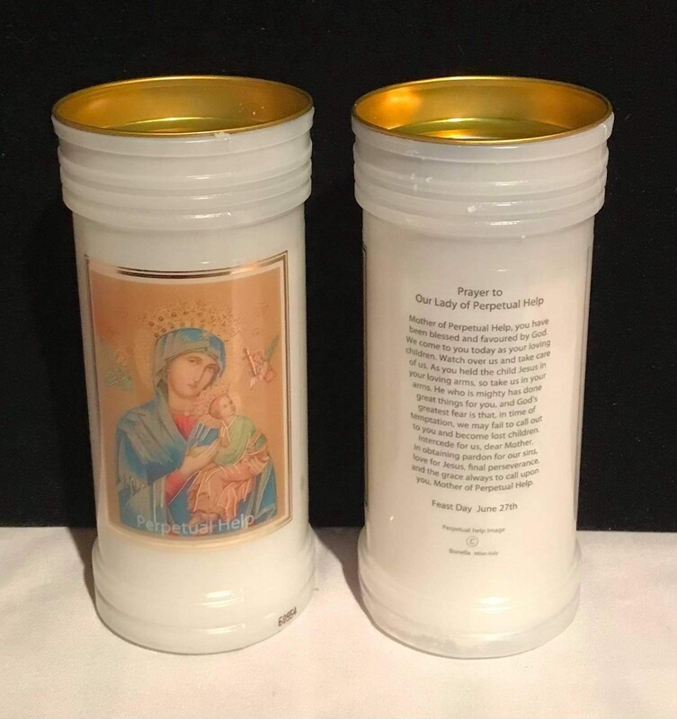 Our Lady of Perpetual Help pillar candle