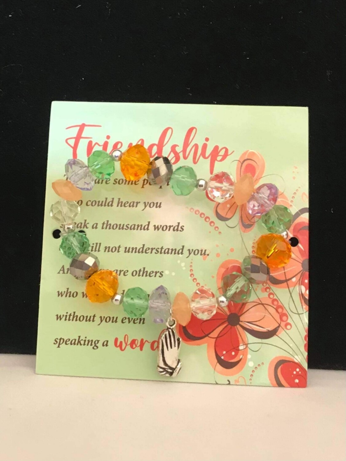 'Friendship' glass bracelet