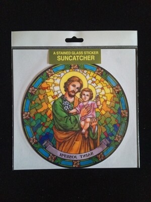 St Joseph and Christ Child Sun Catcher