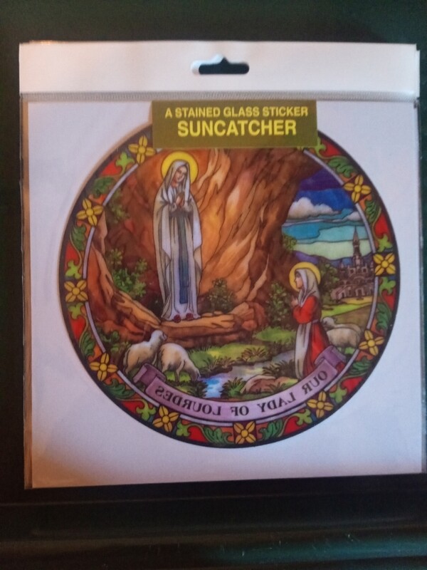 Our Lady of Lourdes Sun catcher.