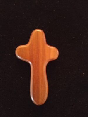 Holding Cross in Wood