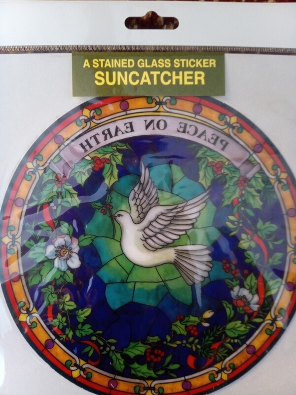 Dove of Christmas Peace Sun Catcher