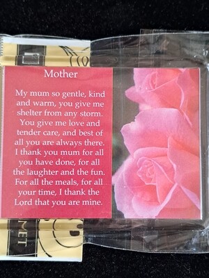 'Mother' Acrylic Fridge Magnet