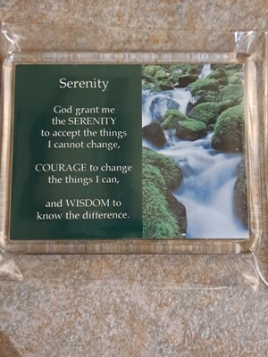 'Serenity' Acrylic Fridge Magnet