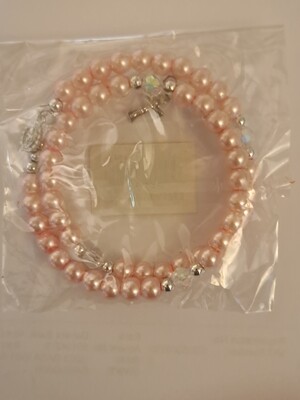 Rose Pearl Rosary bracelet