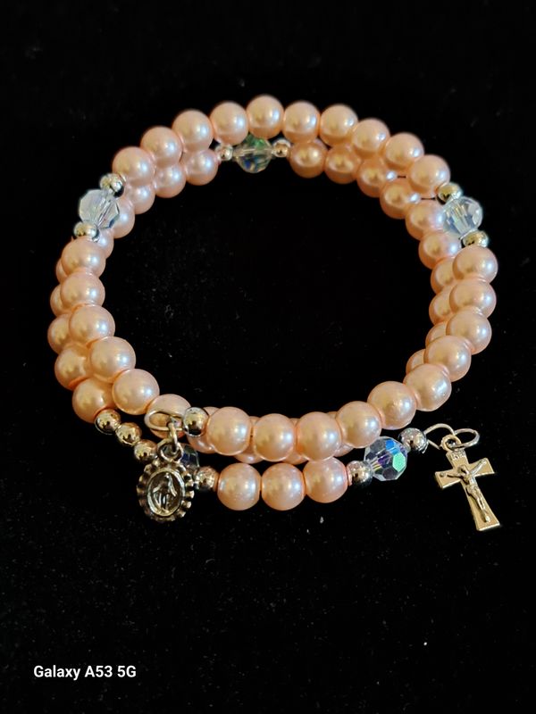 Coral Rosary Bracelet