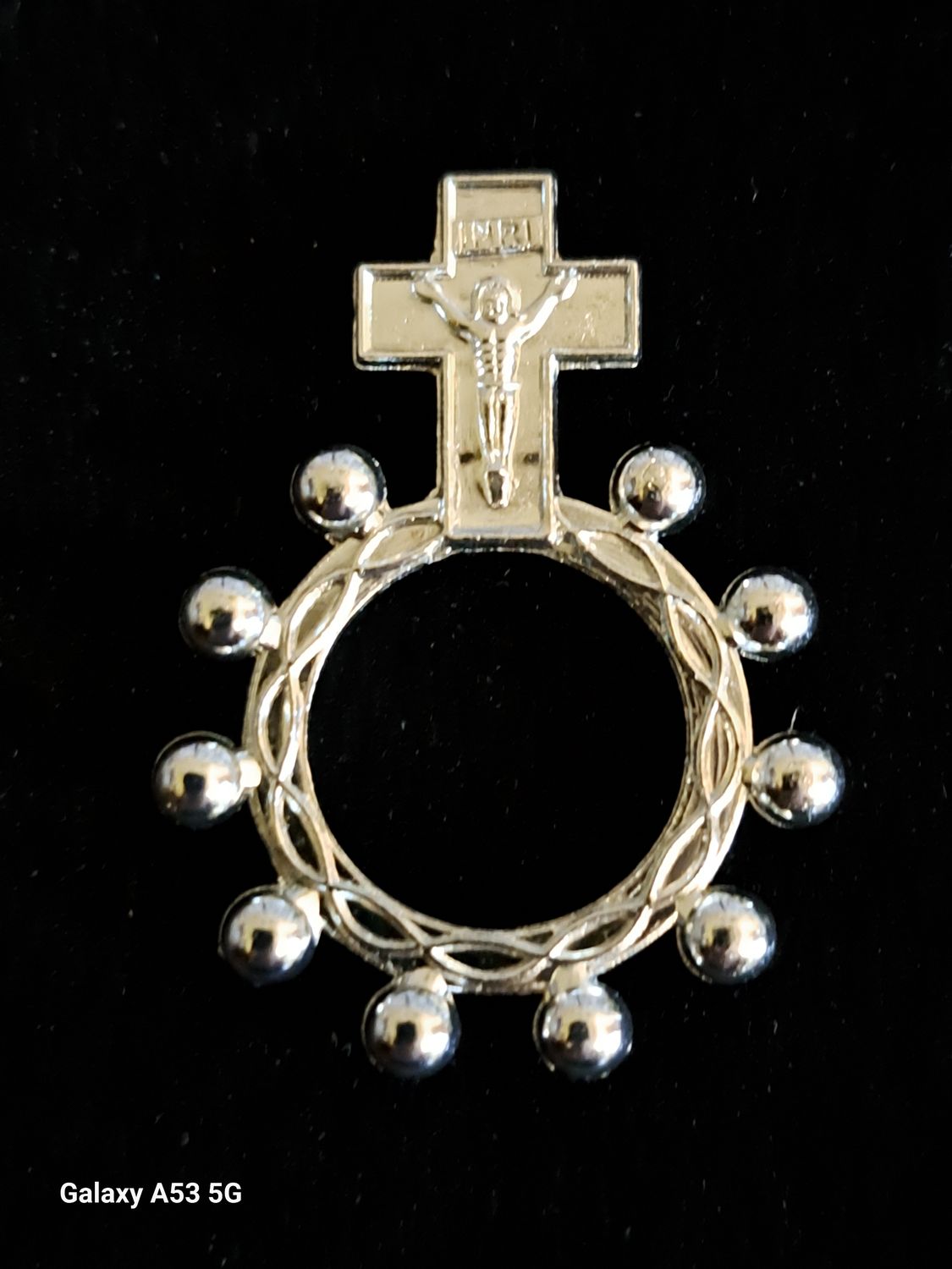 Rosary Ring with Crucifix