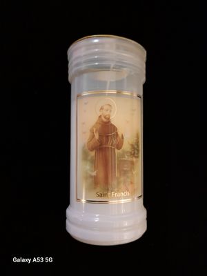 St Francis of Assisi Pillar Candle