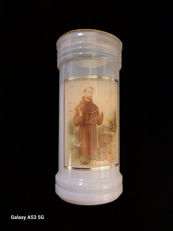 St Francis of Assisi Pillar Candle