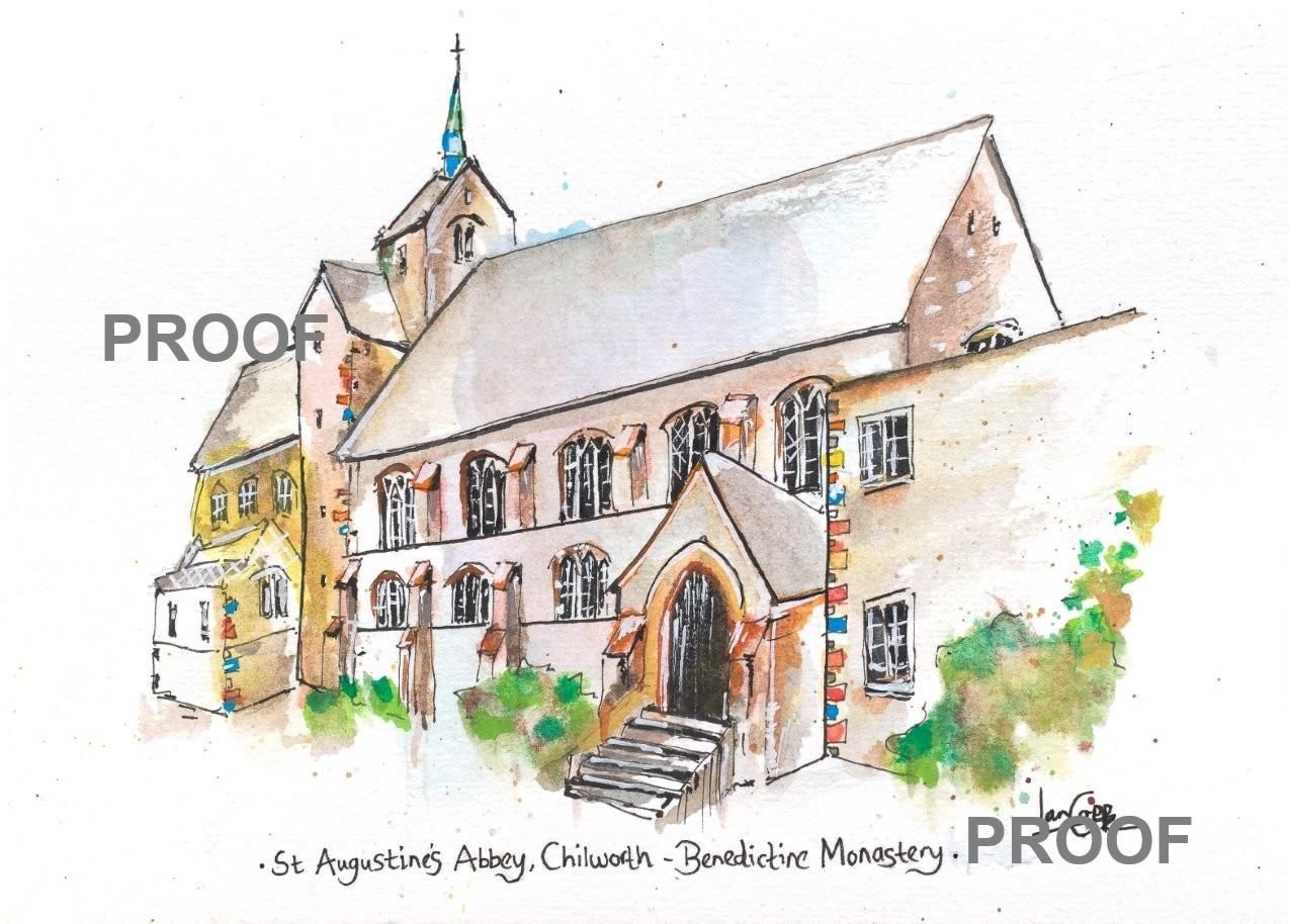 Own a Limited Edition Print of St Augustine’s Abbey, Chilworth – and Support the Future of Monastic Life