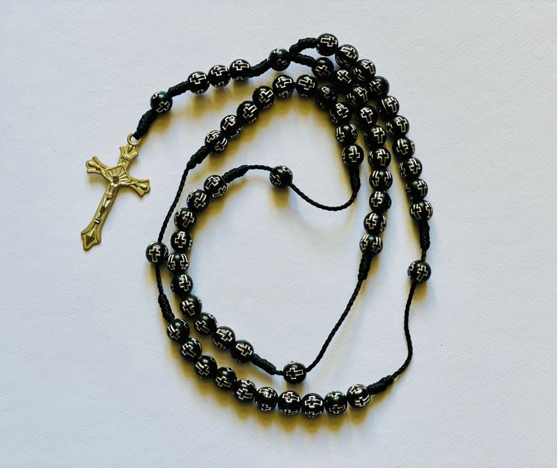 Black and Silver Sri Lankan Rosary