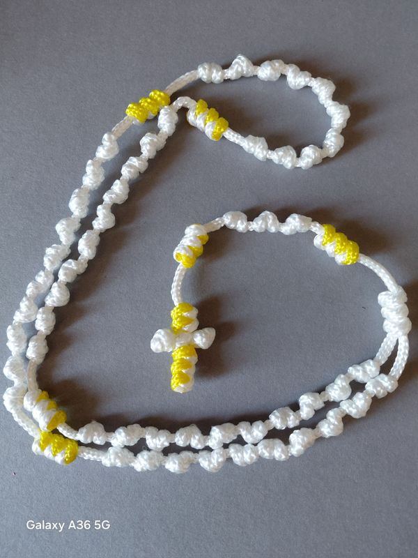 Papal Colours Corded Rosary