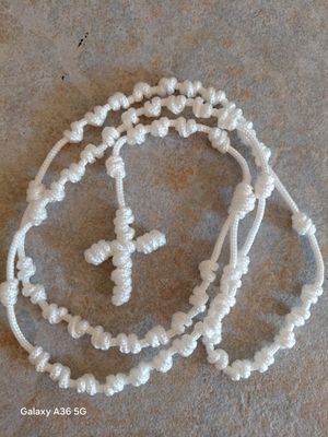 Chilworth Corded Rosary: Large: White