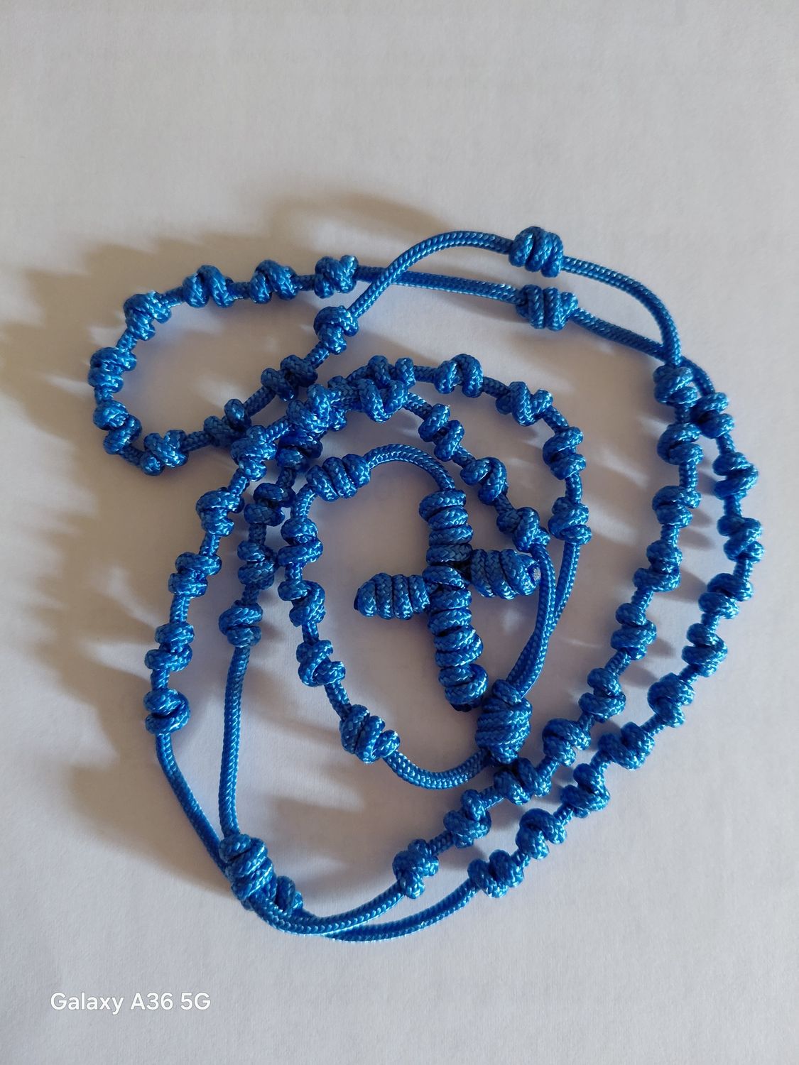 Chilworth Corded Rosary: Blue: Small