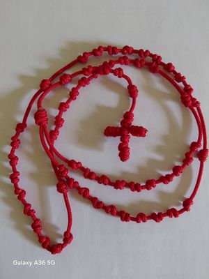 Chilworth Corded Rosary: Red: Small