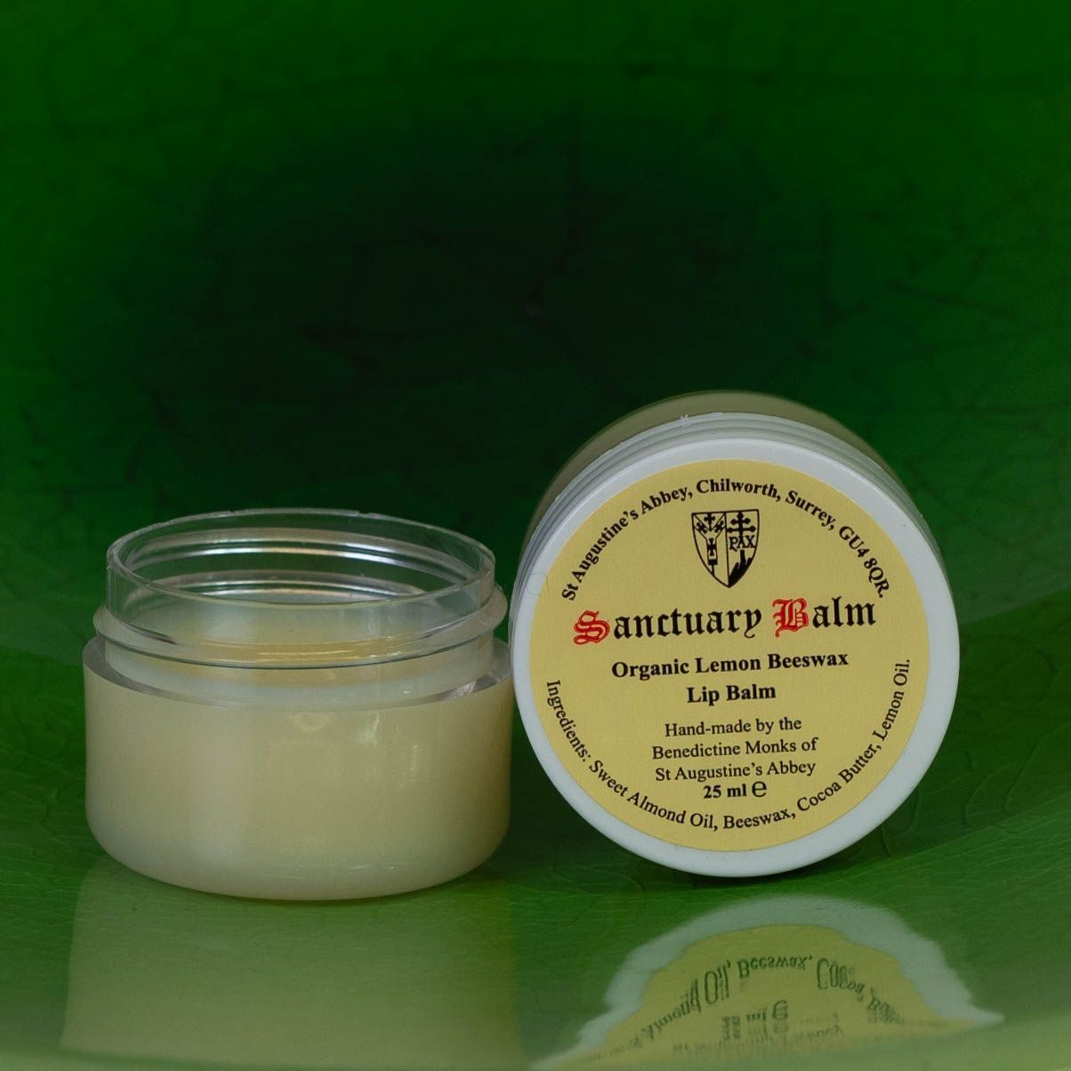 25ml Sanctuary Organic Lemon Beeswax Lip Balm